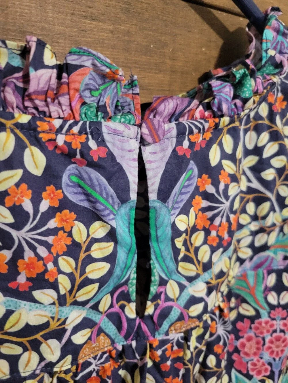 J. Crew Floral Puff-Sleeve Blouse in Liberty Elm House Floral Fabric Size Medium